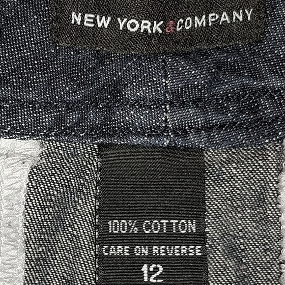 Gouchos by New York & Co, dark wash denim, 12 - Picture 4 of 6